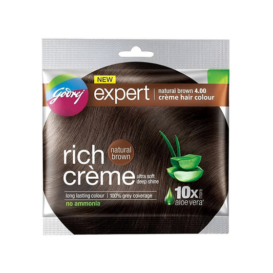 GODREJ RICH CREME 4.00 NATURAL BROWN 20G+20 ML