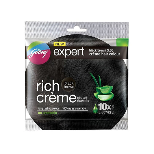 GODREJ RICH CREME 3.00 BLACK BROWN 20G+20 ML