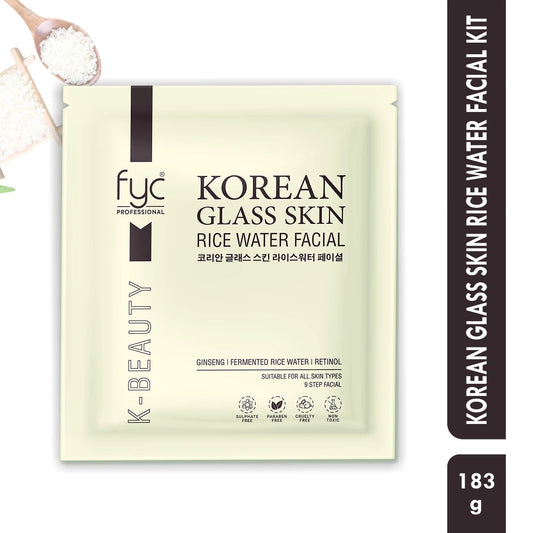 FYC PROFESSIONAL FACIAL KIT KOREAN GLASS SKIN RICE WATER
