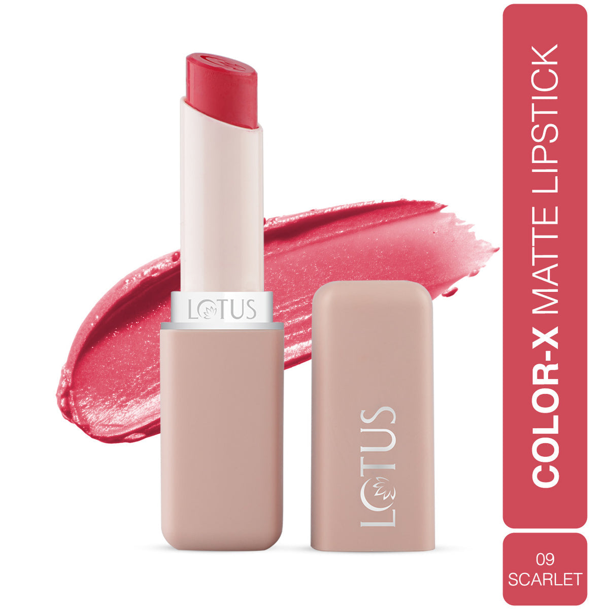 LOTUS MAKEUP COLORX MATTE LIPSTICK 09 SCARLET