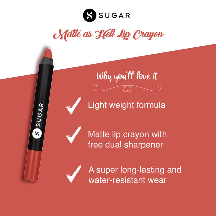 SUGAR MATTE AS HELL CREAYON LIPSTICK 11 ELLE WOODS