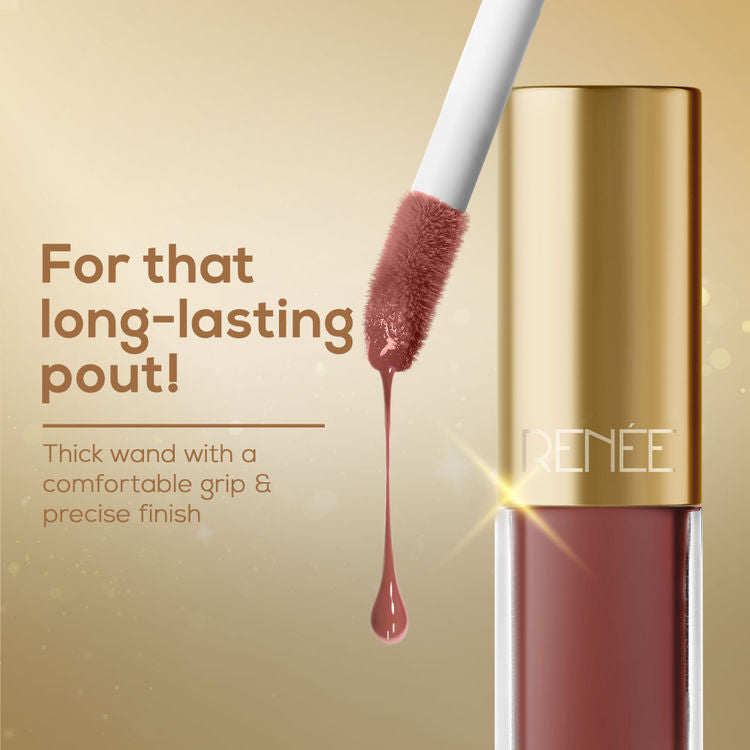 RENEE H2O HYDRATING GLOSSY LIQUID LIPSTICK NUDE LAKE