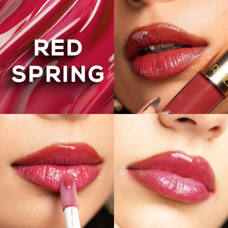 RENEE H2O HYDRATING GLOSSY LIQUID LIPSTICK RED SPRING