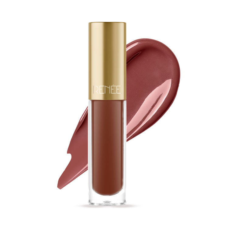 RENEE H2O HYDRATING GLOSSY LIQUID LIPSTICK BROWN BROOK