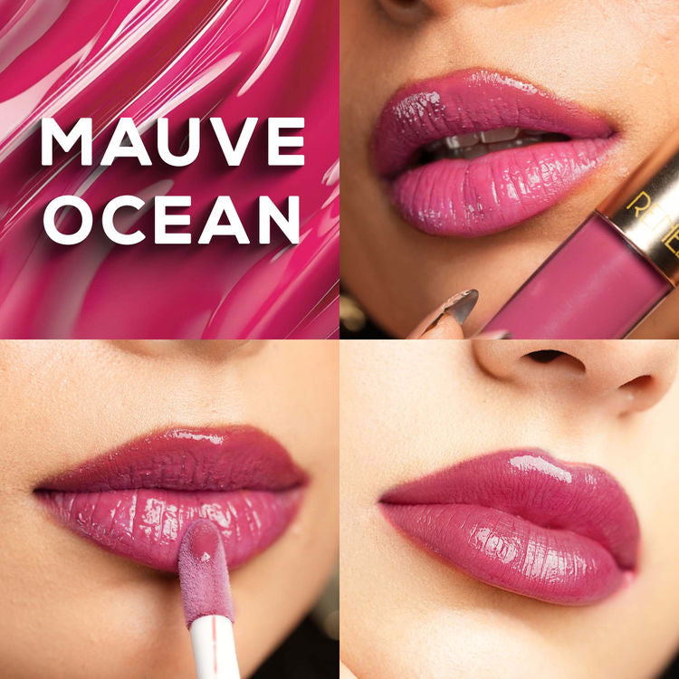 RENEE H2O HYDRATING GLOSSY LIQUID LIPSTICK MAUVE OCEAN