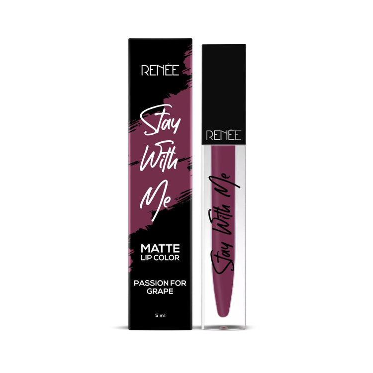RENEE STAY WITH ME MATTE LIP COLOR PASSION FOR GRAPE 5ML