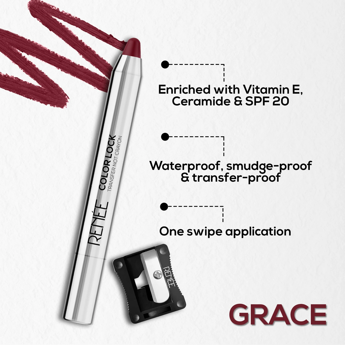 RENEE COLOR LOCK TRANSFER NOT CRAYON SPF20 GRACE 3G