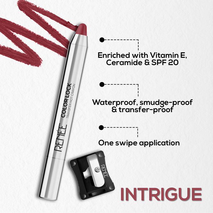 RENEE COLOR LOCK TRANSFER NOT CRAYON SPF20 INTRIGUE 3G