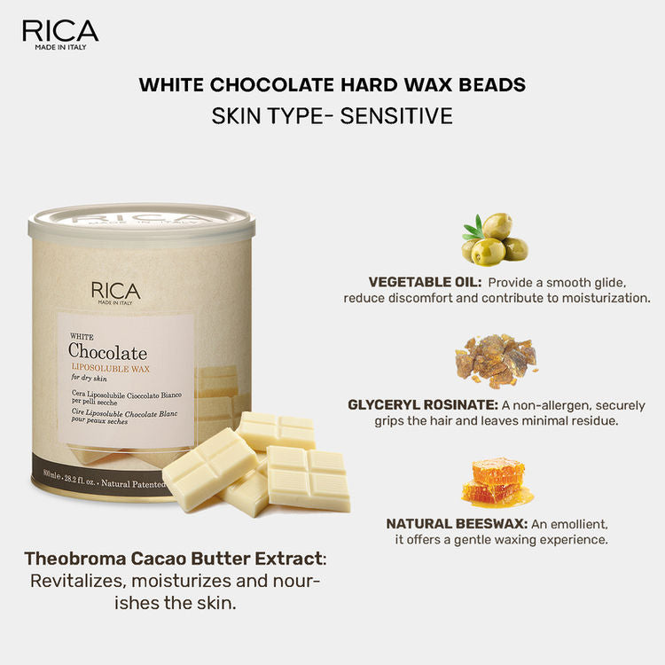 RICA WAX WHITE CHOCOLA=800 ML