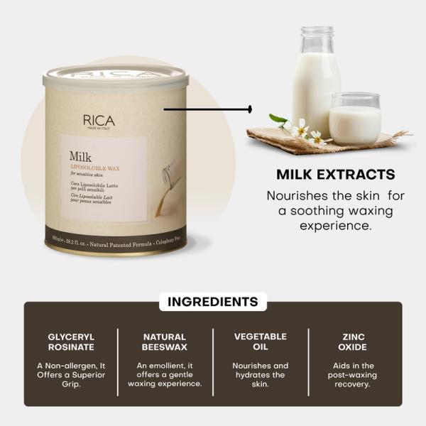 RICA WAX MILK=KR 800 ML