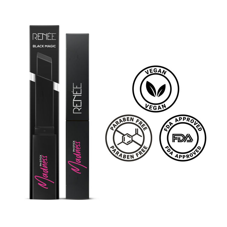 RENEE MADNESS PH STICK BLACK LIPSTICK PINK PAYOFF