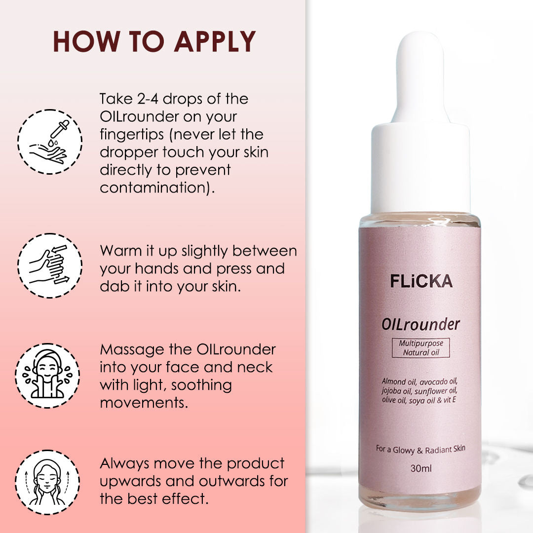 FLICKA OIL ROUNDER PRE-POST MAKEUP OIL 30ML