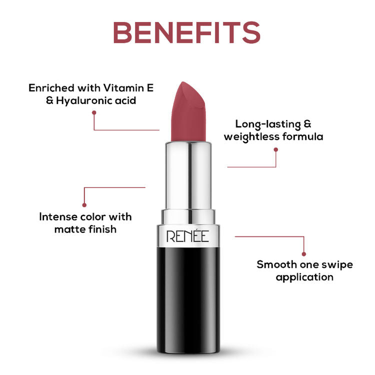 RENEE STUNNER MATTE LIPSTICK S 07 BRAVE HEAR