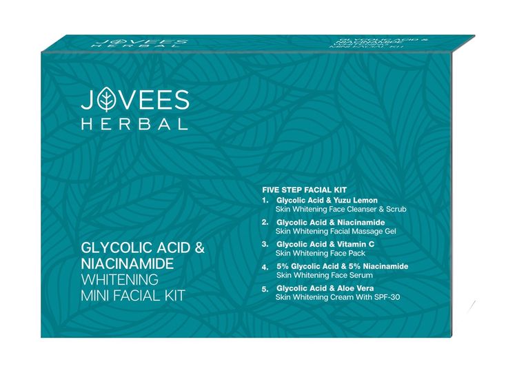 JOVEES GLYCOLIC ACID & NIACINAMIDE WHITENING MINI FACIAL KIT 12*4G