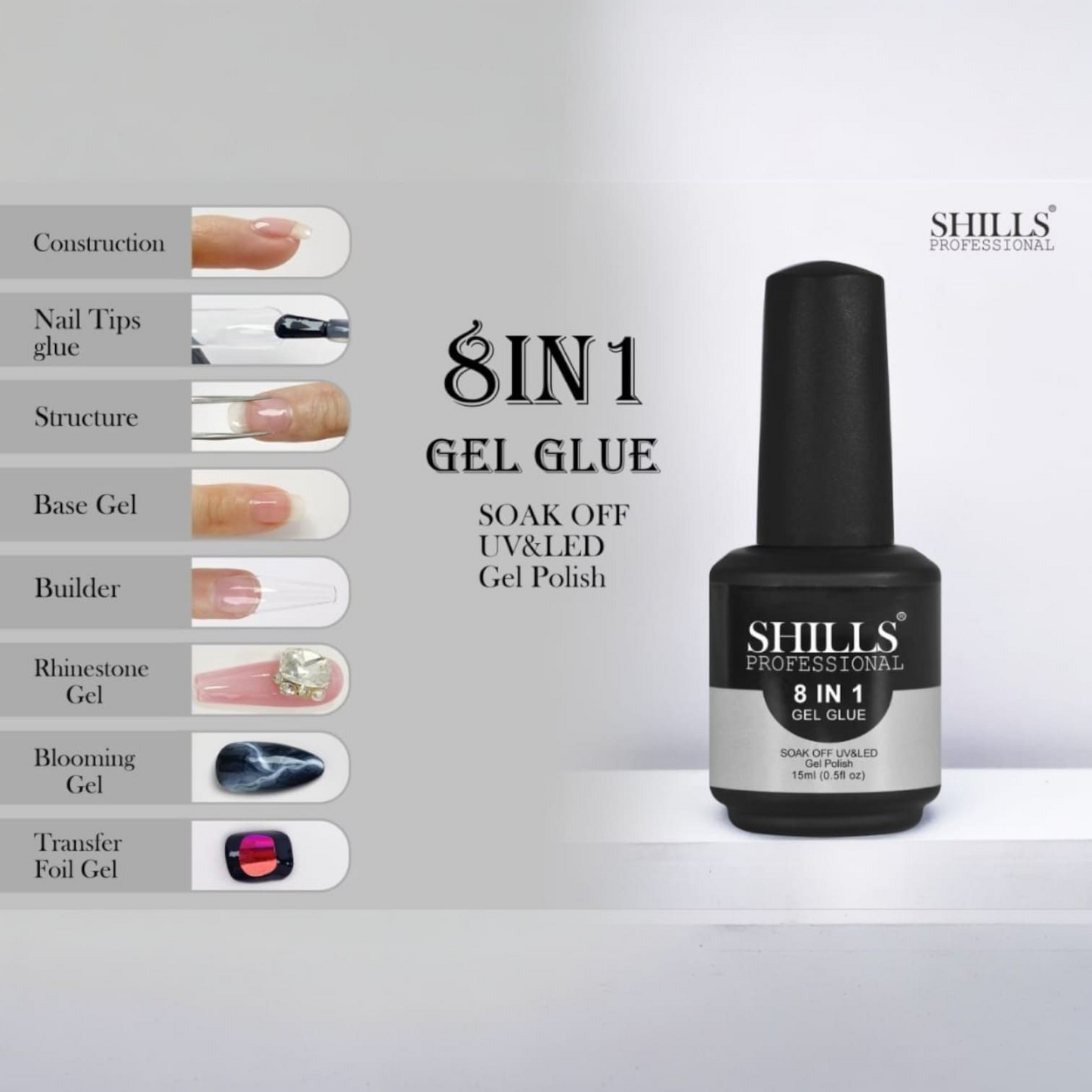 SHILLS 8 IN 1 GEL GLUE