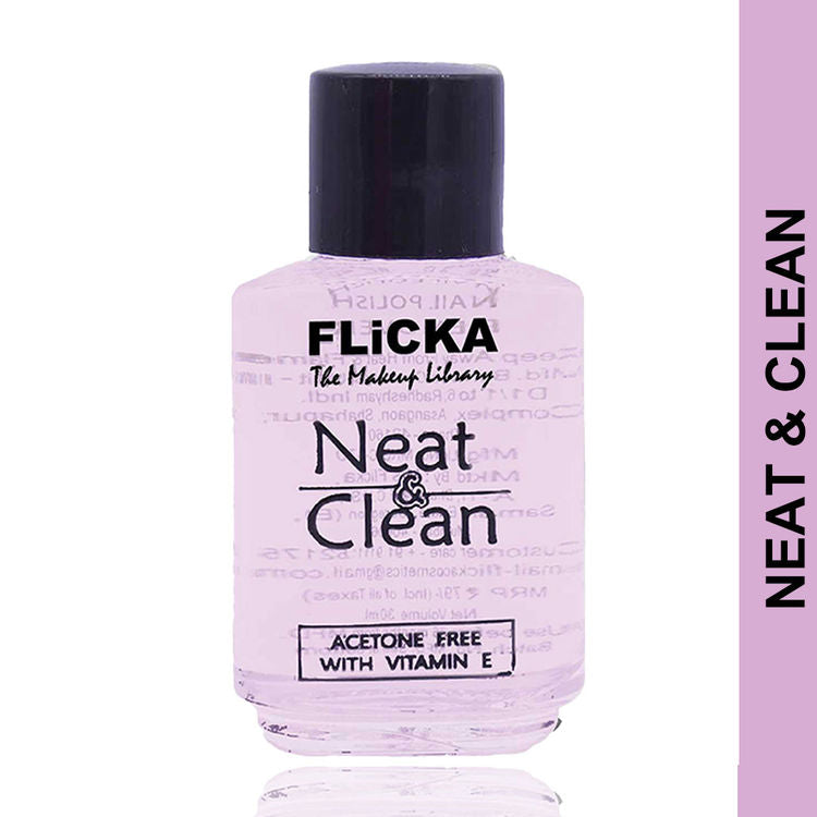 FLICKA NEAT AND CLEAN NAIL POLISH REMOVER 30ML
