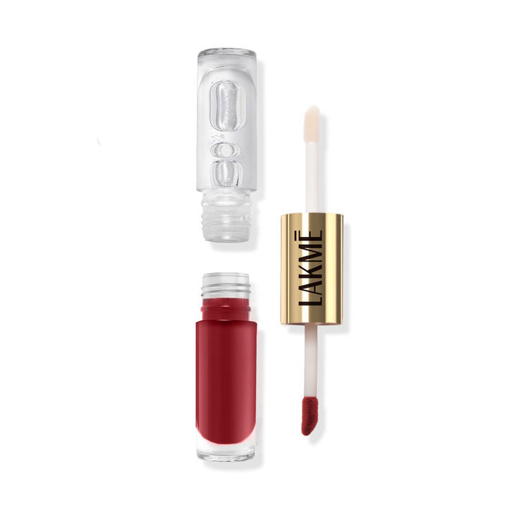 LAKME 9TO5 LIQUID LIPSTICK MATTE TO GLASS MR 03 VINTAGE RED 7.6ML