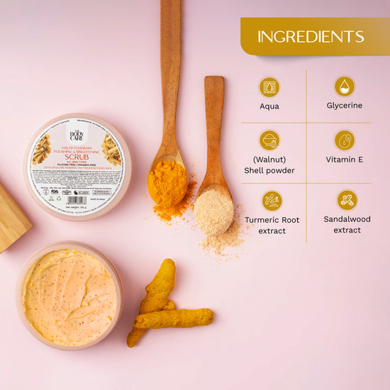 THE BODY CARE HALDI CHANDAN POLISHING & BRIGHTING SCRUB 500G