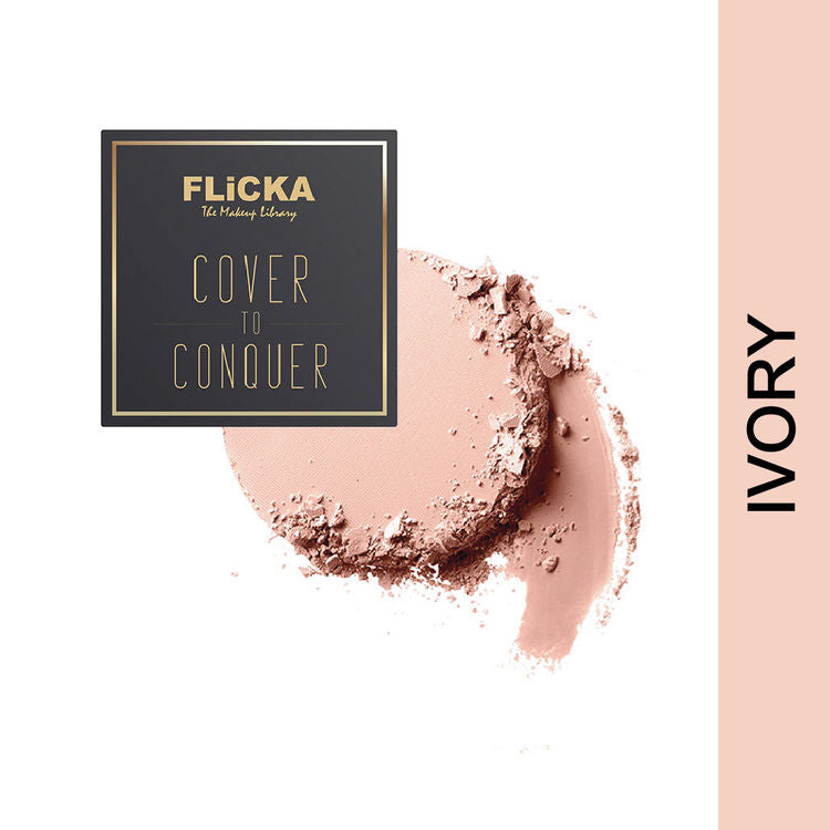 FLICKA COVER TO CONQUER PRESSED POWDER 01 IVORY 9G