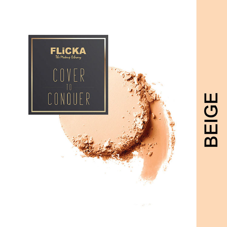 FLICKA COVER TO CONQUER PRESSED POWDER 02 BEIGE 9G