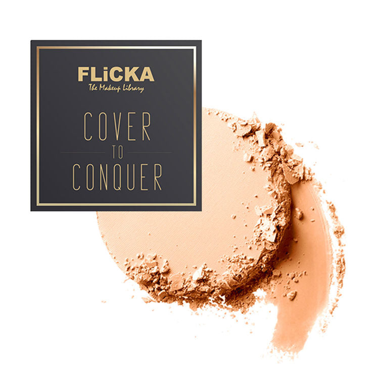 FLICKA COVER TO CONQUER PRESSED POWDER 02 BEIGE 9G
