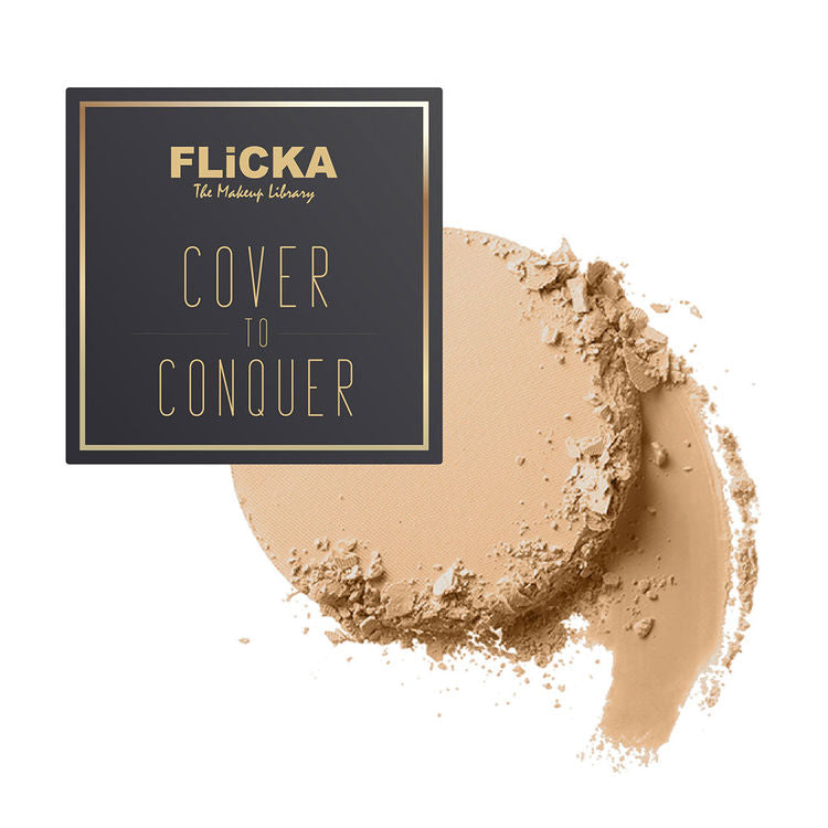 FLICKA COVER TO CONQUER PRESSED POWDER 04 WALNUT 9G