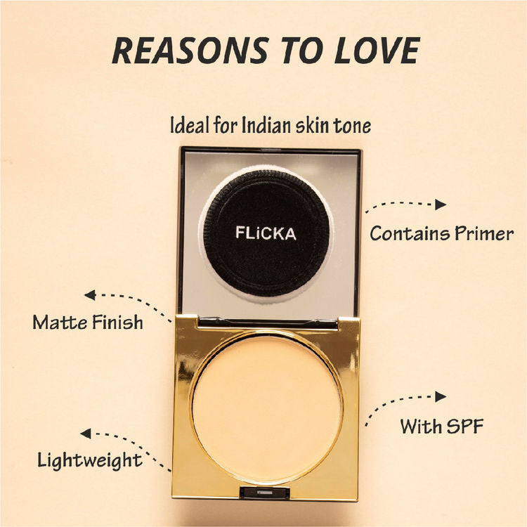 FLICKA COVER TO CONQUER PRESSED POWDER 04 WALNUT 9G