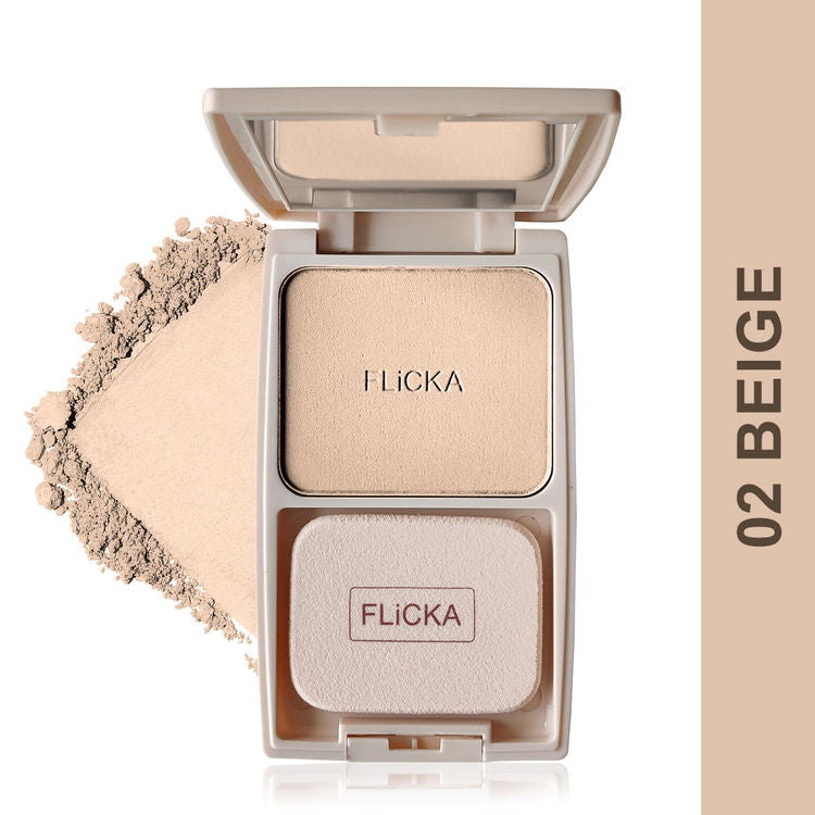 FLICKA DAP AND DANCE PRESSED POWDER 02 BEIGE 10G