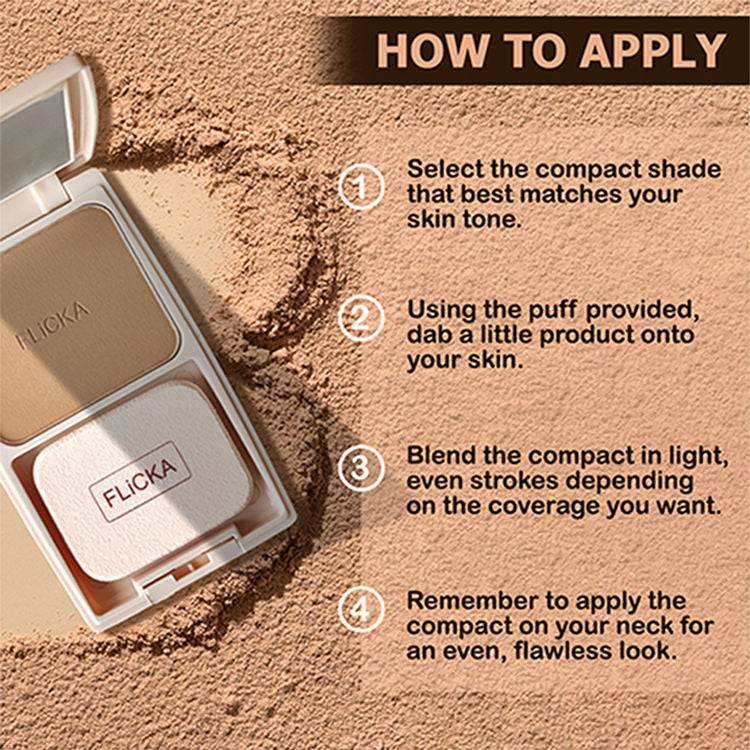 FLICKA DAP AND DANCE PRESSED POWDER 05 COFFEE 10G
