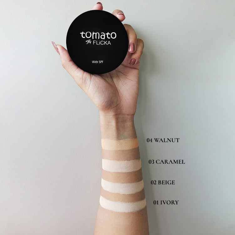 FLICKA TOMATO COMPACT POWDER 04 WALNUT 9G