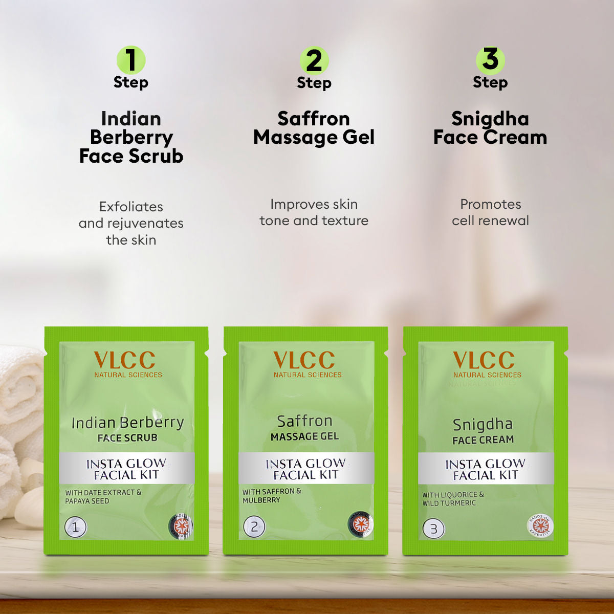VLCC FACIAL KIT INSTA GLOW 30G