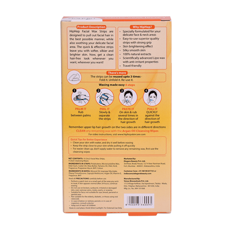 HIPHOP FACIAL STRIP UPERLIP 10 PC