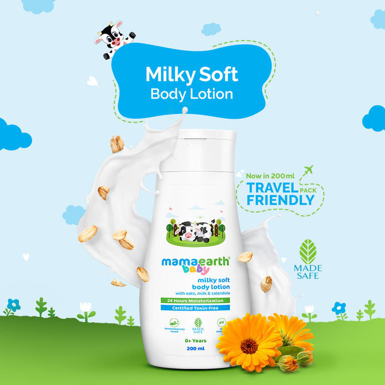 MAMAEARTH MILKY SOFT BODY LOTION 200ML