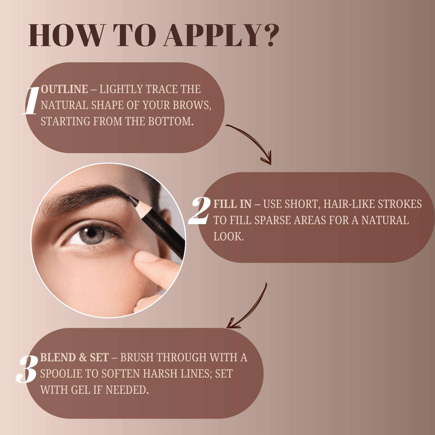 LAKYOU WATERPROOF EYEBROW PENCIL 02 DARK BROWN 1.5 GM