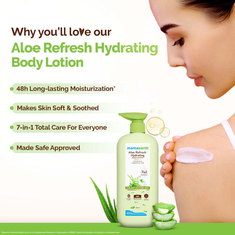 MAMAEARTH ALOE HYDRATING BODY LOTION 400ML