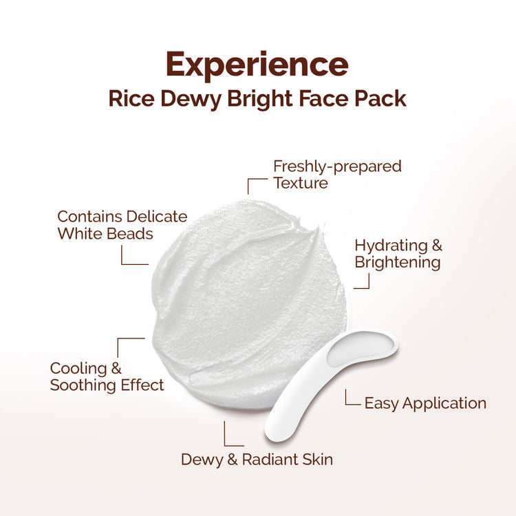 MAMAEARTH RICE DEWY BRIGHT FACE PACK 200G