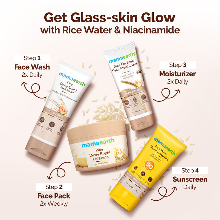 MAMAEARTH RICE DEWY BRIGHT FACE PACK 200G