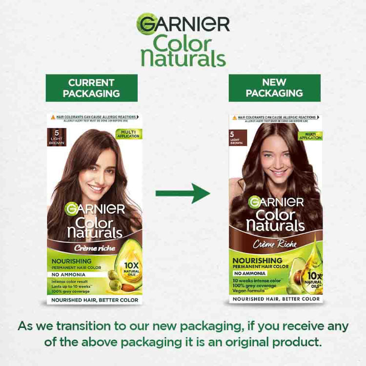 GARNIER COLOR NATURALS 5 LIGHT BROWN BOX