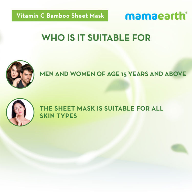 MAMAEARTH SHEET MASK VITAMIN C BAMBOO