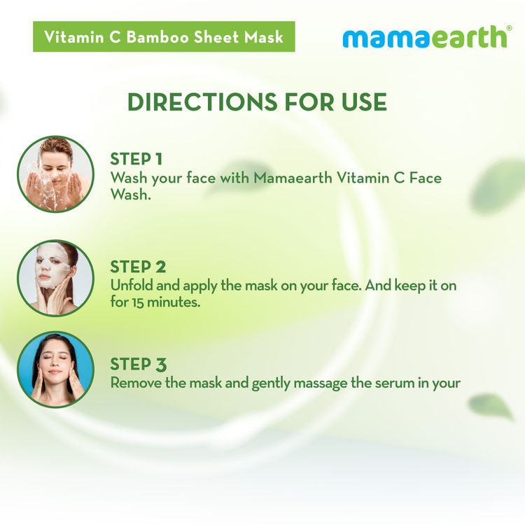 MAMAEARTH SHEET MASK VITAMIN C BAMBOO