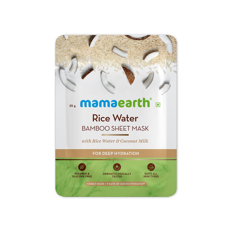 MAMAEARTH SHEET MASK RICE WATER