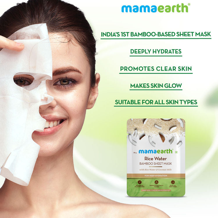 MAMAEARTH SHEET MASK RICE WATER