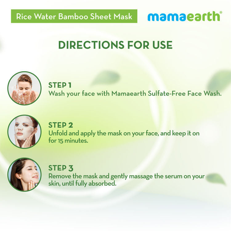 MAMAEARTH SHEET MASK RICE WATER