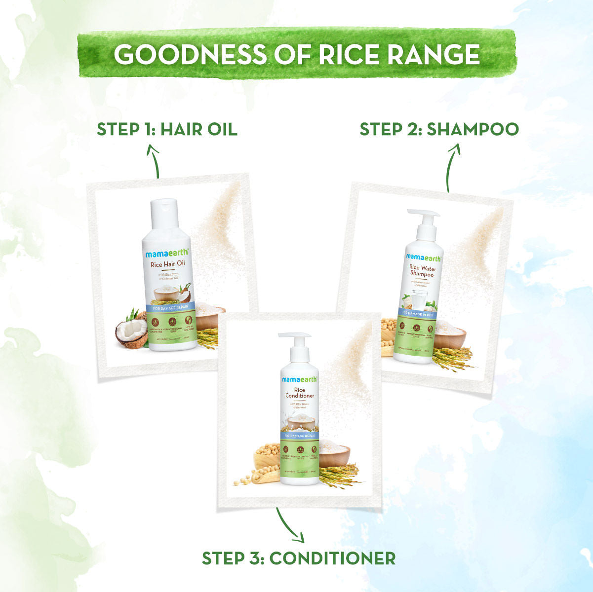 MAMAEARTH SHAMPOO RICE WATER 250ML
