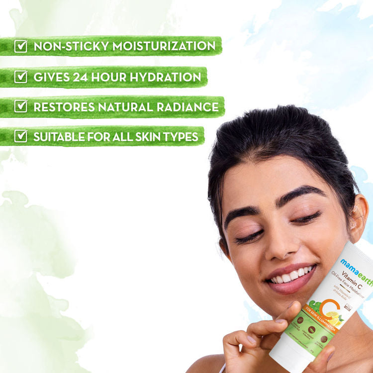 MAMAEARTH MOISTURIZER VITAMIN-C OIL FREE 80G