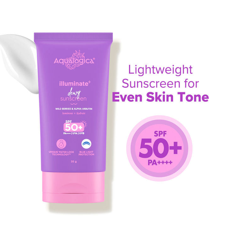 AQUALOGICA ILLUMINATE DEWY SUNSCREEN SPF50+ 30G