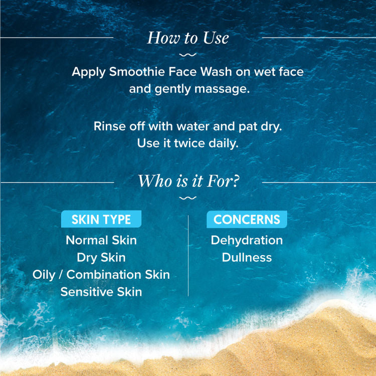 AQUALOGICA HYDRATE+SMOOTHIE FACE WASH 100ML