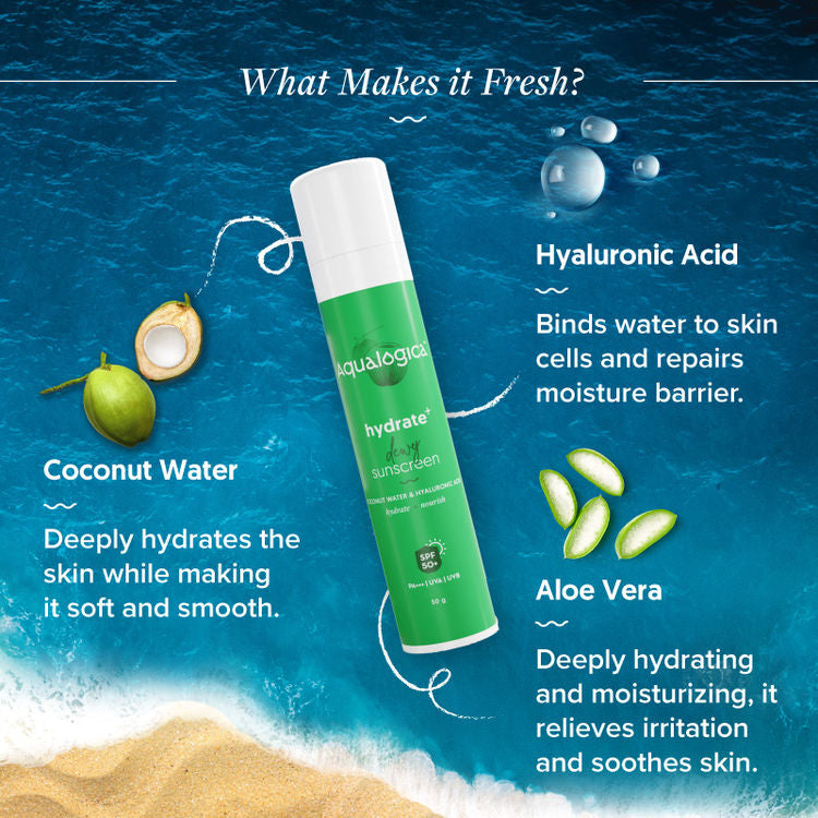 AQUALOGICA HYDRATE+DEWY SUNSCREEN SPF50 50G