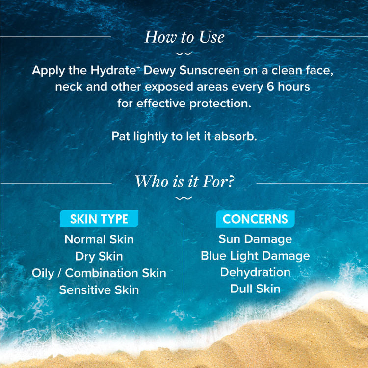 AQUALOGICA HYDRATE+DEWY SUNSCREEN SPF50 50G