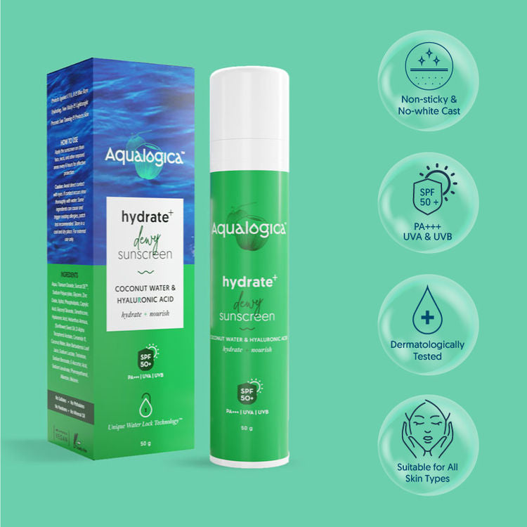 AQUALOGICA HYDRATE+DEWY SUNSCREEN SPF50 50G